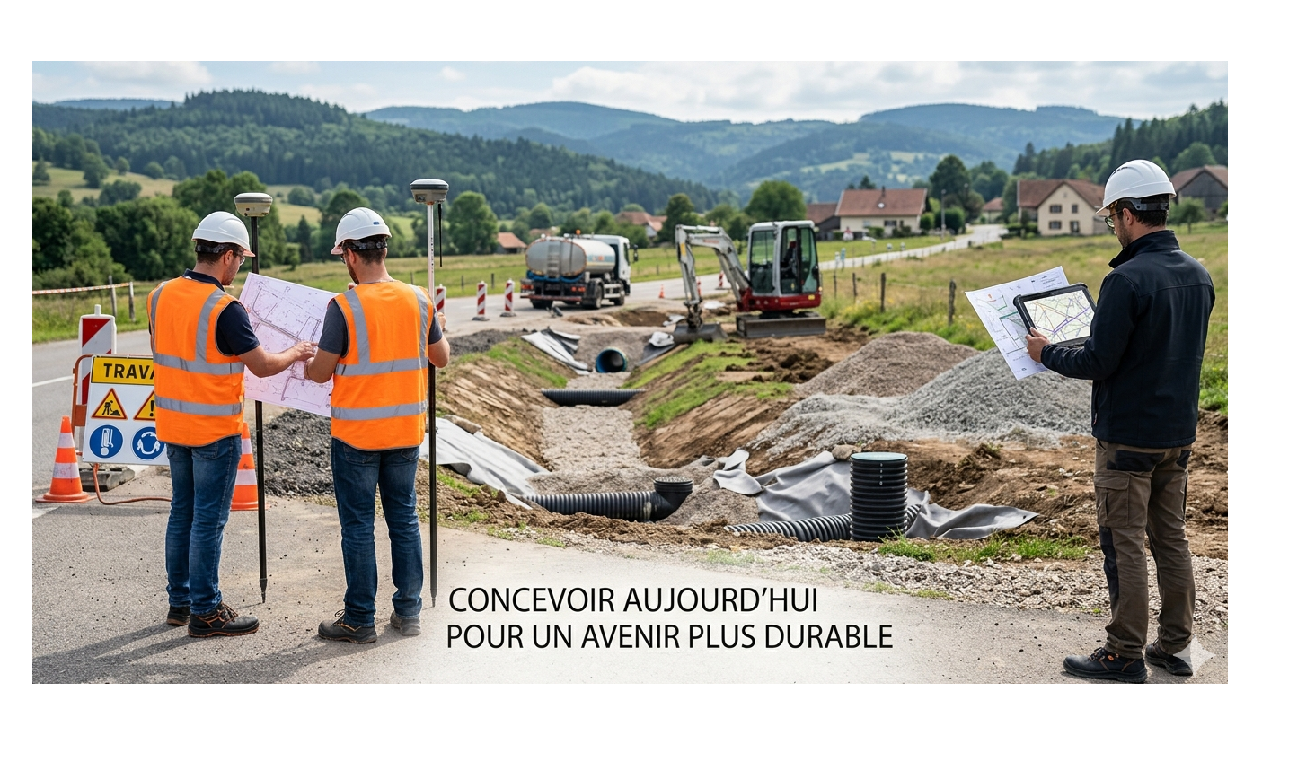 Ingénierie hydraulique sur le terrain dans le Massif des Vosges